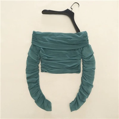 Женский топ из органзы с открытыми плечами  ЗАР*А