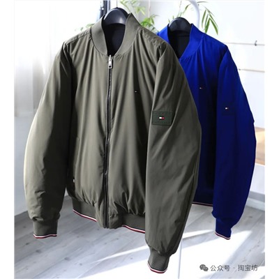 Мужской двусторонний пуховик  Tomm*y Hilfige*r   Экспорт