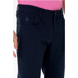 Erkek Lacivert Kanvas Pantolon