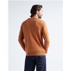 Knitted Jumper, Men, Dark Beige