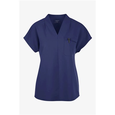 Cherokee Atmos Women's 1-Pocket STRETCH Dolman Sleeve Tuck In V-Neck Scrub Top