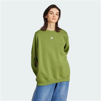 ADIDAS ESSENTIALS FLEECE LONG OVERSIZED CREW SWEATSHIRT