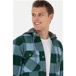 Erkek Yeşil Uzun Kollu Gömlek
