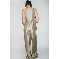 HIGH-WAIST STRAIGHT TROUSERS SET