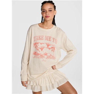 Campus Cotton Long-Sleeve Tee