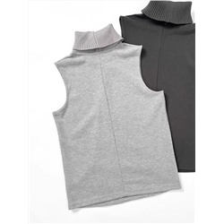 Трикотажный комплект  Топ  с воротником + длинная юбка 2 цвета  ЛАЙ*М