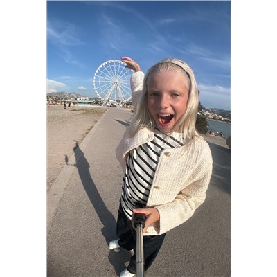 TEXTURED JACKET WITH BUTTONS