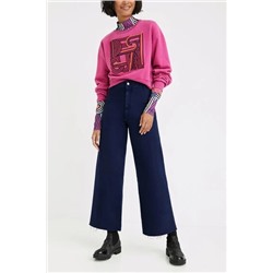Vaquero culotte cropped