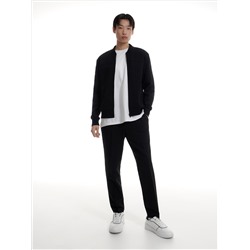 Sweatshirt im Bomberstil mit Baumwollmischung