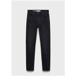 Jeans skinny tiro medio