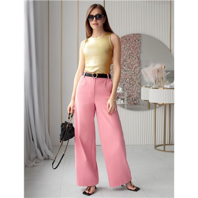 Джинсы-палаццо из эластичного денима