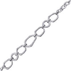 Браслет (покрытие родий) 22см