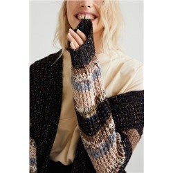 Chaqueta abierta punto grueso