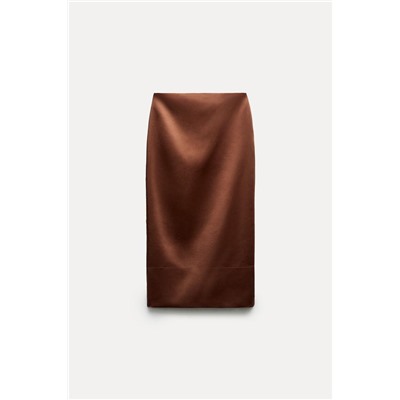 FEW ITEMS LEFT SATIN SKIRT - ZW COLLECTION