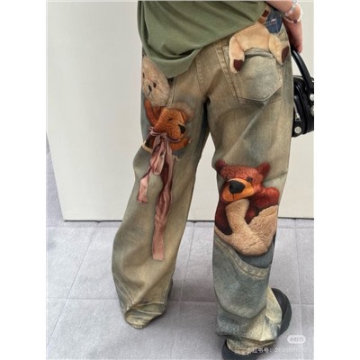 Женские оригинальные джинсовые брюки в стиле ретро   Acn*e Studio*s