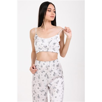 Пижама Hot Story Are you ready (топ + брюки) НАТАЛИ #733167