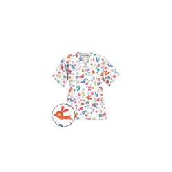 UA Springtime Hop White Scrub Top