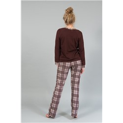 Женский домашний костюм с брюками и кофтой 22