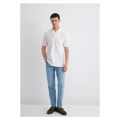 Mavi Mor Polo Tişört Slim Fit / Dar Kesim 063247-70989