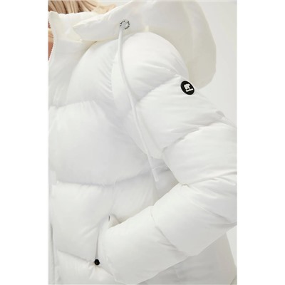 Bad Bear Tinkerbell Puffer Off-White Beyaz Kapüşonlu Kadın Mont