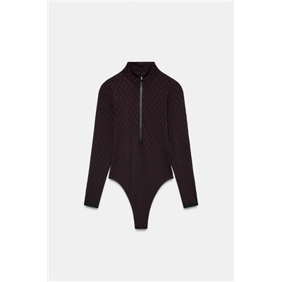 JACQUARD SEAMLESS SKI COLLECTION BODYSUIT
