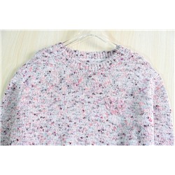 Женский пуловер из меланжевой пряжи 💕Fabriqu*e