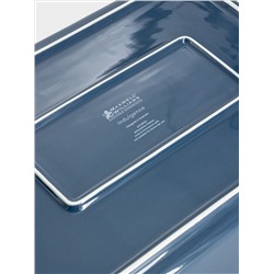 Форма для запекания, 32х22 см, фарфор P, прямоугольная, синяя, Indulgence