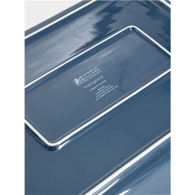 Форма для запекания, 32х22 см, фарфор P, прямоугольная, синяя, Indulgence