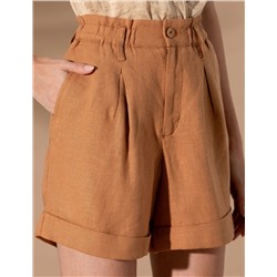 Kahverengi Oversize Bermuda Şort