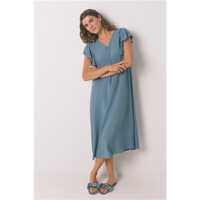 Camisón midi holgado floral verde