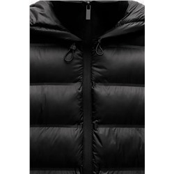 NEOPRENE-EFFECT PADDED JACKET