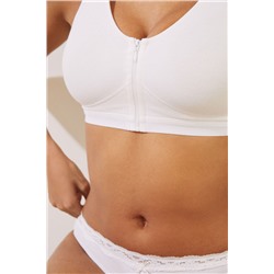 FANTASTIC Sujetador halter postoperatorio algodón blanco