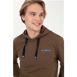 Erkek Coconut Kapüşonlu Basic Sweatshirt