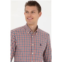 Erkek Bordo Uzun Kollu Gömlek