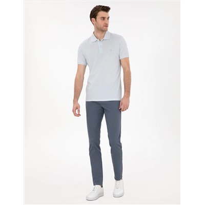 Açık Mavi Slim Fit 5 Cep Chino Pantolon