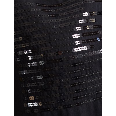 Нарядная футболка с принтом пайетками