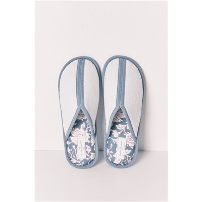 Zapatillas casa estampado azul