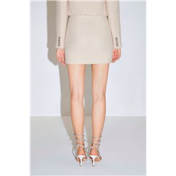 Minifalda de lana Rosa empolvado