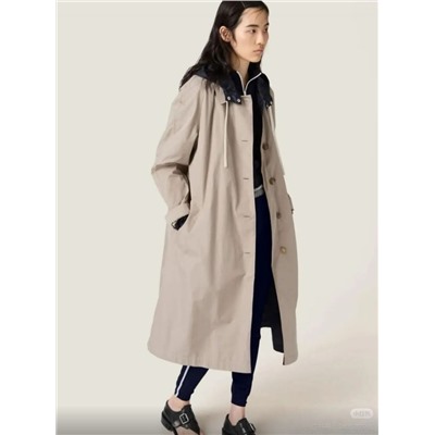 Женский двусторонний осенний плащ