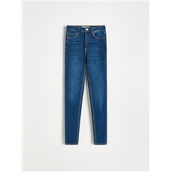 Slim-Jeans mit hoher Leibhöhe