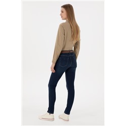 Kadın Mavi Skinny Fit Jean Pantolon
