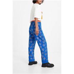 Pantalón largo floral