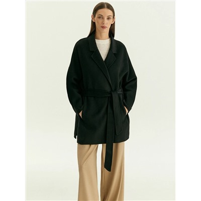 Полупальто-халат из шерсти, R136/agato