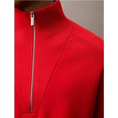 Tech Knit Quarter Zip Sweater