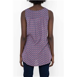 Top Azul marino y rosa