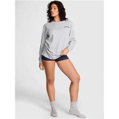 Campus Cotton Long-Sleeve Tee