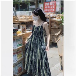 Симпатичный сарафан на тонких бретелях для девушек Plus Size