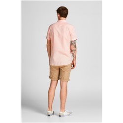 Camisa de lino Rosa jaspeado