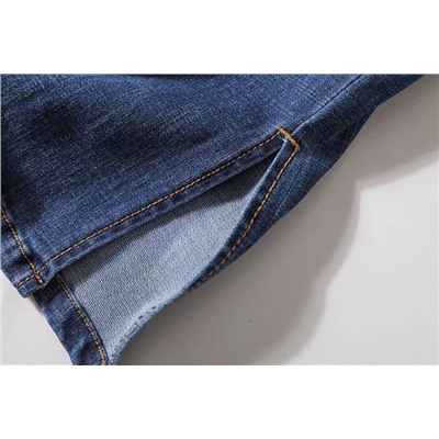 Женские джинсы с разрезами по низу штанин КАР*Л😎