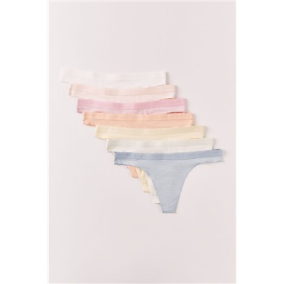 Pack 7 tangas algodón soft logo